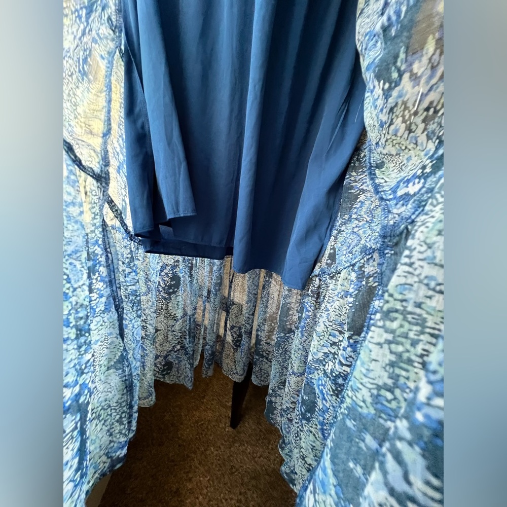 Joie - NWT - XL - Long Sleeve Dress - Blue “Parisian Paisley” Maxi dress - Picture 9 of 13